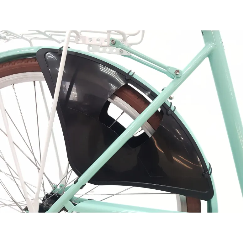 Rower Miejski Damski 28 Stal Bagażnik Dzwonek Koszyk Stopka Osłona Kontra
