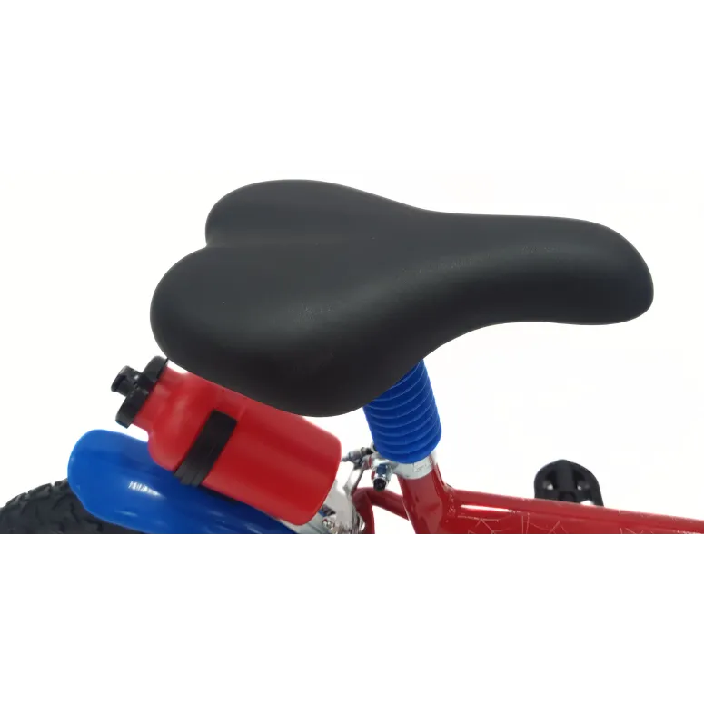 Dziecięcy Rower 14 Chłopięcy Spider Man Bidon Kółka Boczne Dzwonek Błotniki