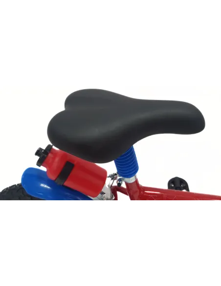 Dziecięcy Rower 14 Chłopięcy Spider Man Bidon Kółka Boczne Dzwonek Błotniki