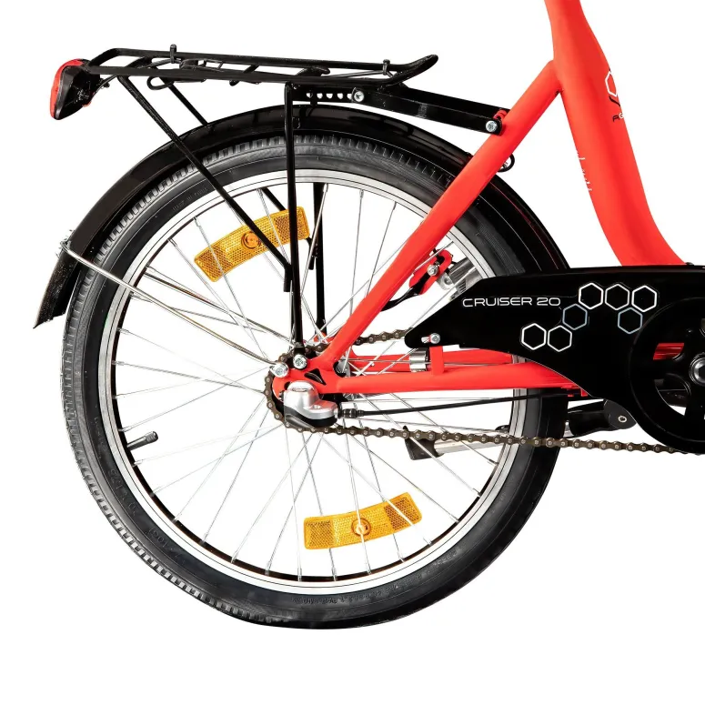 Rower Miejski Składany 20 Oświetlenie Dzwonek Stopka Błotniki Kontra Bagaż