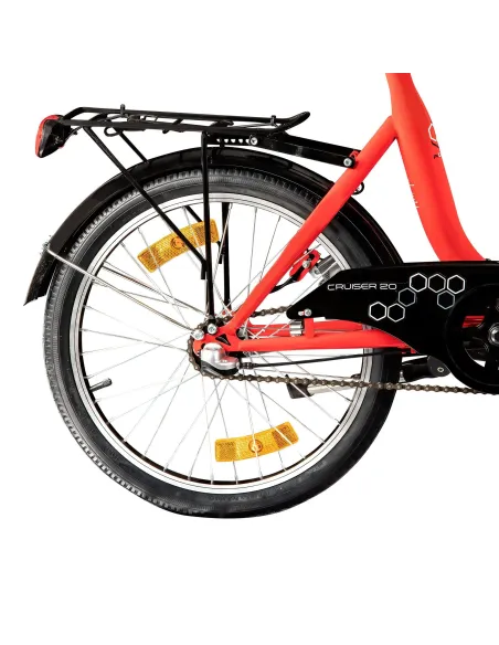 Rower Miejski Składany 20 Oświetlenie Dzwonek Stopka Błotniki Kontra Bagaż