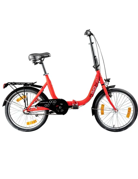 Rower Miejski Składany 20 Oświetlenie Dzwonek Stopka Błotniki Kontra Bagaż