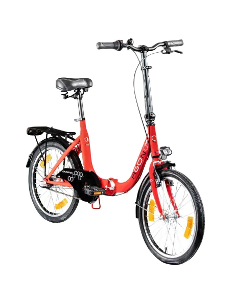 Rower Miejski Składany 20 Oświetlenie Dzwonek Stopka Błotniki Kontra Bagaż