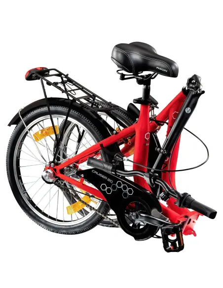Rower Miejski Składany 20 Oświetlenie Dzwonek Stopka Błotniki Kontra Bagaż