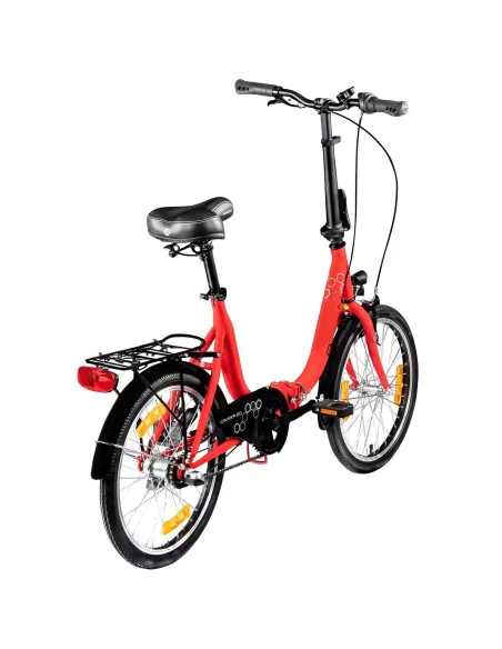 Rower Miejski Składany 20 Oświetlenie Dzwonek Stopka Błotniki Kontra Bagaż