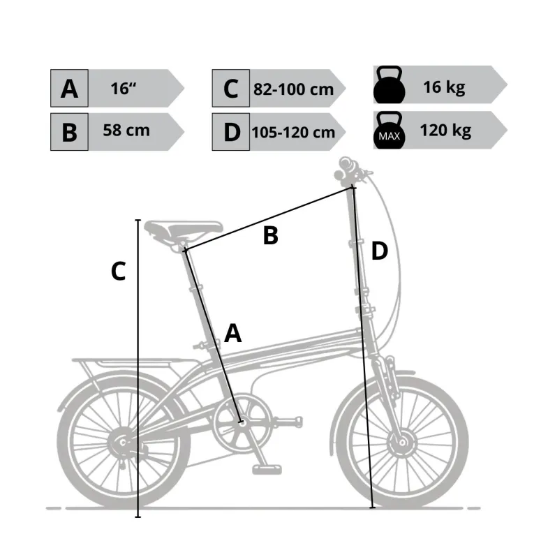 Rower Miejski Składany 20 Oświetlenie Dzwonek Stopka Błotniki Kontra Bagaż