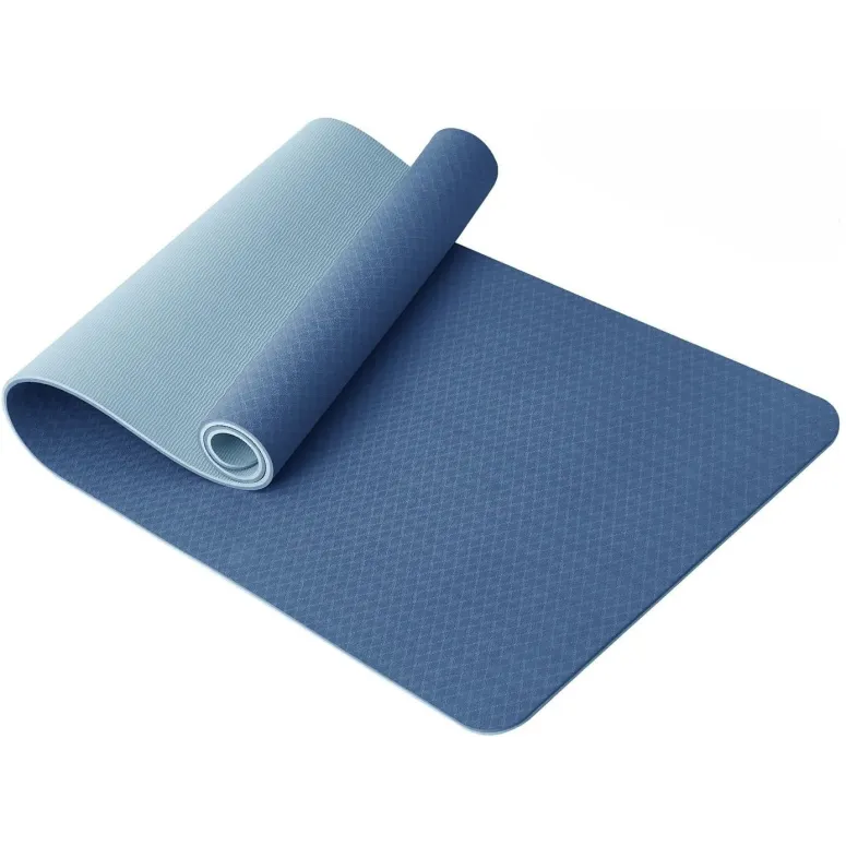 Mata Do Jogi Ćwiczeń FITNESS Good Nite Yoga Mat Błękitna Antypoślizgowa - 1