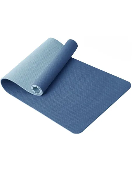 Mata Do Jogi Ćwiczeń FITNESS Good Nite Yoga Mat Błękitna Antypoślizgowa - 1