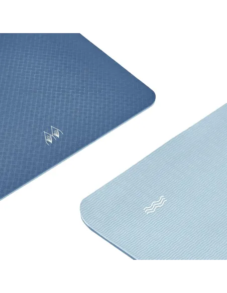 Mata Do Jogi Ćwiczeń FITNESS Good Nite Yoga Mat Błękitna Antypoślizgowa - 2
