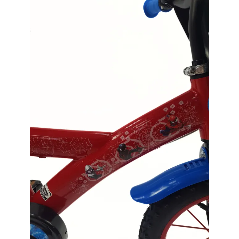 Dziecięcy Rower 14 Chłopięcy Spider Man Bidon Tarcza Dzwonek Kółka Boczne