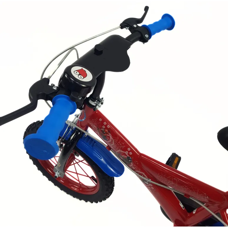 Dziecięcy Rower 14 Chłopięcy Spider Man Bidon Tarcza Dzwonek Kółka Boczne