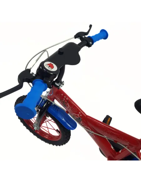 Dziecięcy Rower 14 Chłopięcy Spider Man Bidon Tarcza Dzwonek Kółka Boczne