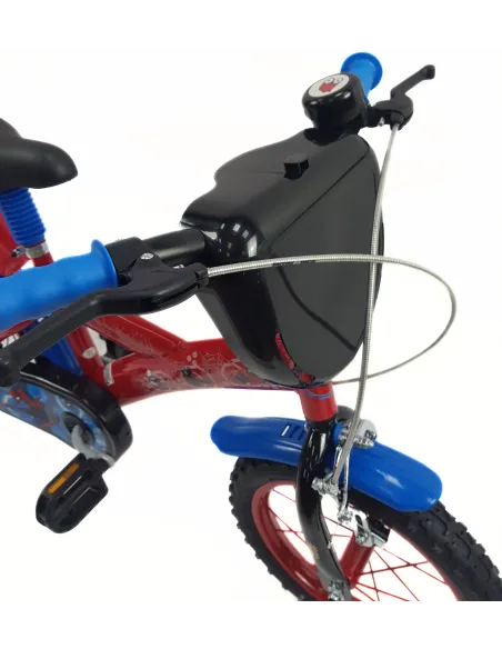 Dziecięcy Rower 14 Chłopięcy Spider Man Bidon Tarcza Dzwonek Kółka Boczne