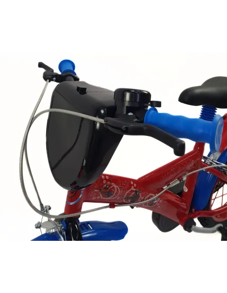 Dziecięcy Rower 14 Chłopięcy Spider Man Bidon Tarcza Dzwonek Kółka Boczne