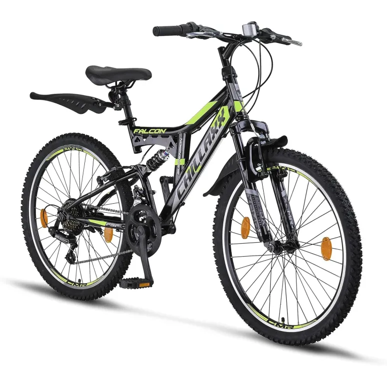 Rower Górski Dziecięcy 24 Stal MTB Młodzieżowy Amortyzacja Dzwonek Błotniki