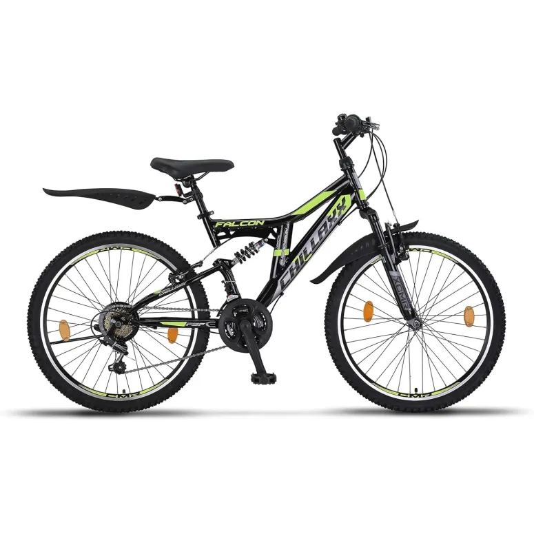 Rower Górski Dziecięcy 24 Stal MTB Młodzieżowy Amortyzacja Dzwonek Błotniki