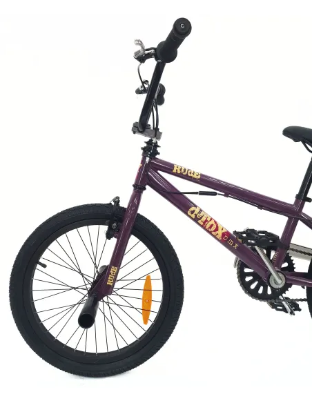 Rower BMX 20 Stalowy Młodzieżowy Kierownica Rotor 360° V-brake Pegi Osłona