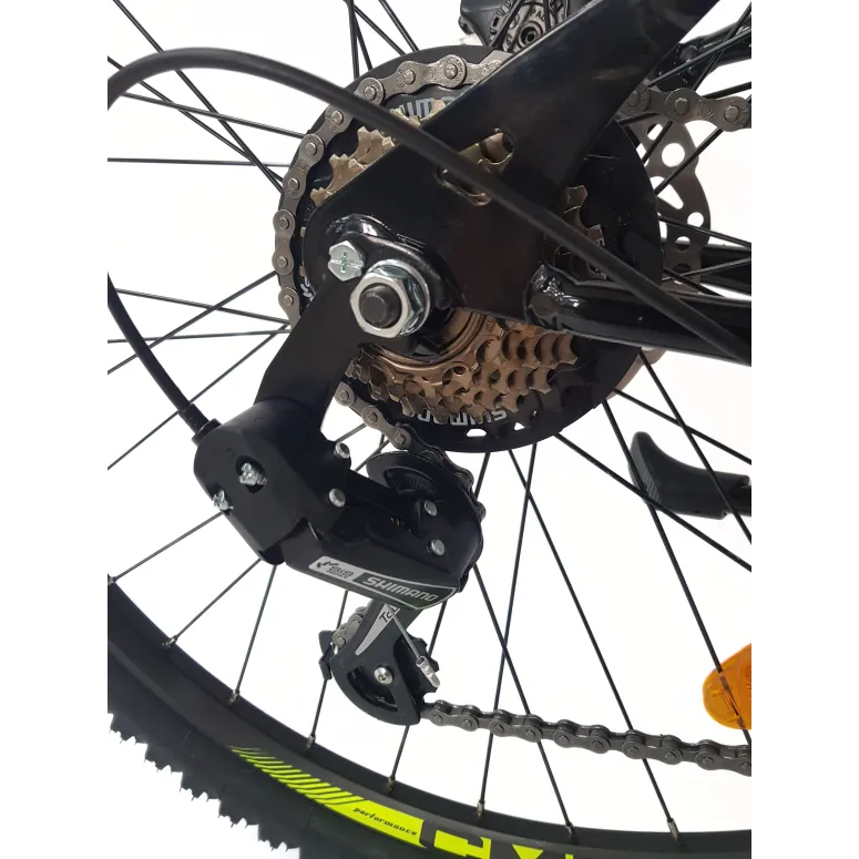 Rower Górski Młodzieżowy 26 MTB Amortyzacja Dzwonek Odblaski Tarcze Stopka