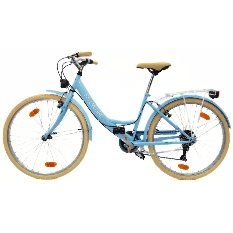 Rower Miejski Damski 26 Stalowy Bagażnik Oświetlenie Dzwonek Stopka Retro