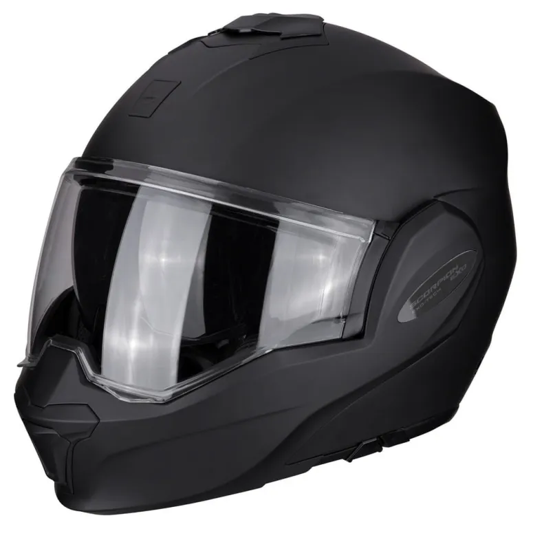 Kask Motocyklowy Szczękowy Scorpion Exo-Tech Evo Czarny Matt XL 60-61cm