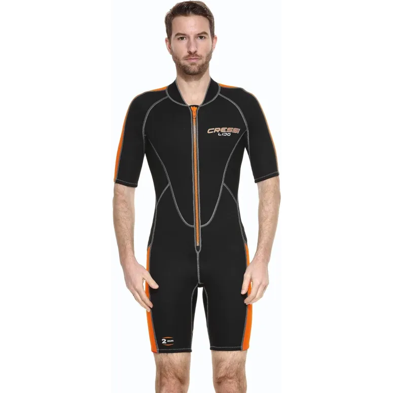 Kombinezon Neoprenowy do Sportów Wodnych Męski Cressi Lido 2 mm XL Suwak