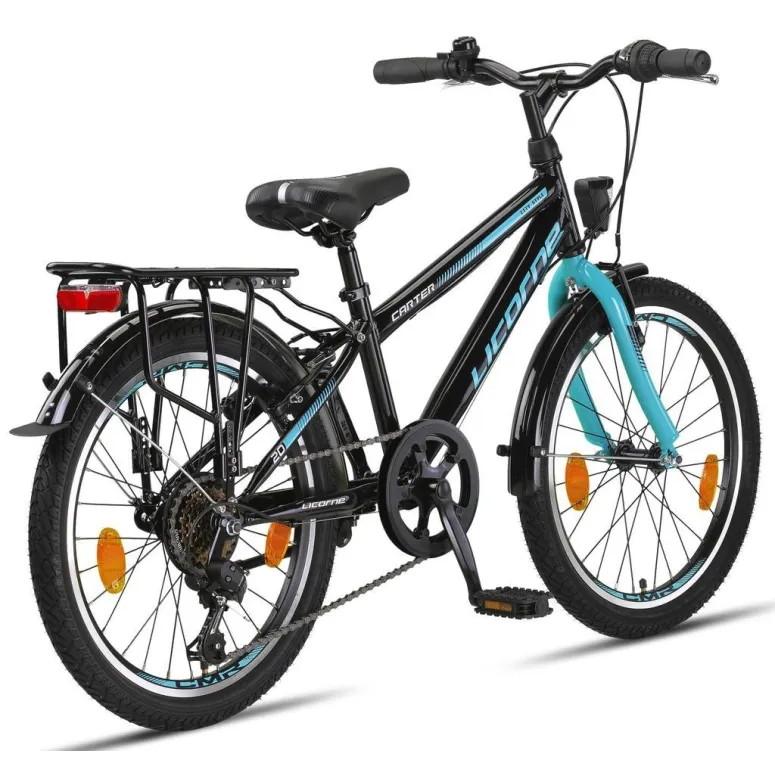 Rower Dziecięcy 20 Stalowy Stopka Światła Bagażnik Odblaski Dzwonek Revo