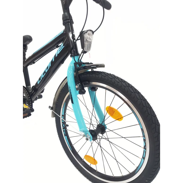 Rower Dziecięcy 20 Stalowy Stopka Światła Bagażnik Odblaski Dzwonek Revo