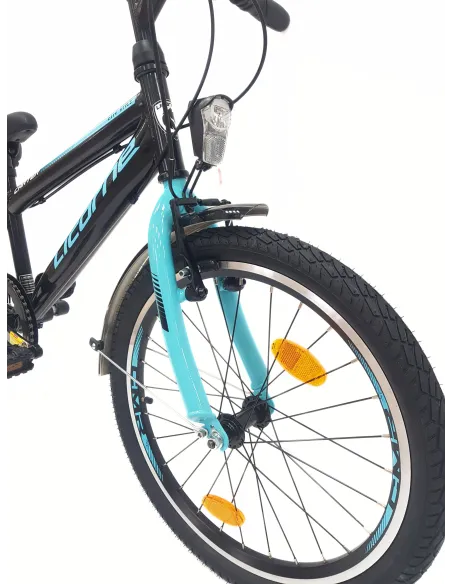 Rower Dziecięcy 20 Stalowy Stopka Światła Bagażnik Odblaski Dzwonek Revo