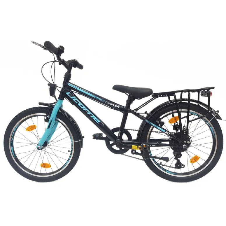 Rower Dziecięcy 20 Stalowy Stopka Światła Bagażnik Odblaski Dzwonek Revo