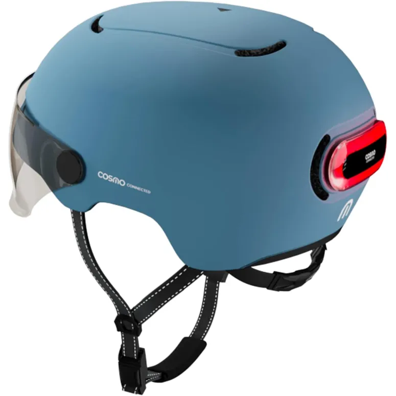 Kask Rowerowy Cosmo Connected Fusion Inteligentny Cat 1 55-60 cm Niebieski - 2