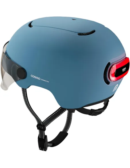 Kask Rowerowy Cosmo Connected Fusion Inteligentny Cat 1 55-60 cm Niebieski - 2