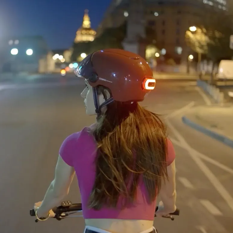 Kask Rowerowy Cosmo Connected Fusion Inteligentny Cat 1 55-60 cm Niebieski - 5