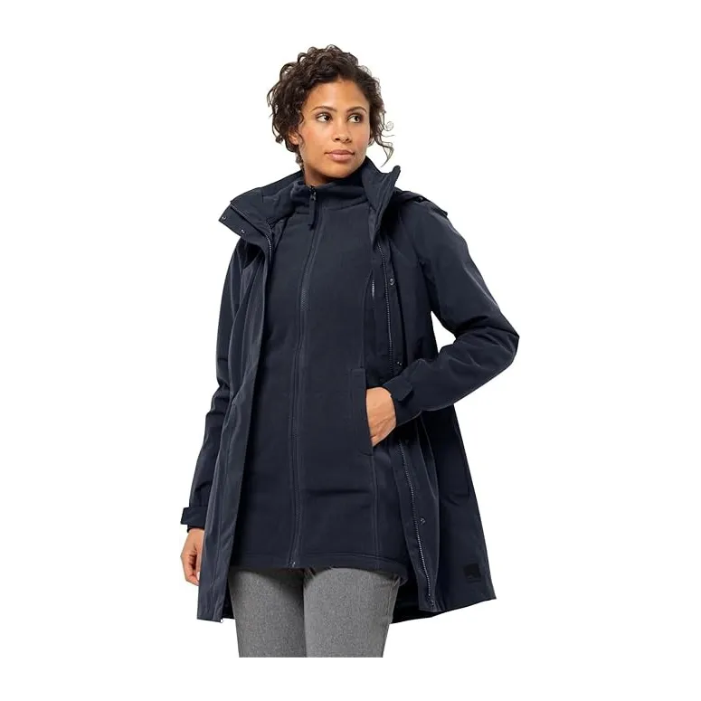 Kurtka Damska Zimowa Jack Wolfskin Ottawa Coat 3 W 1 Wodoodporna L