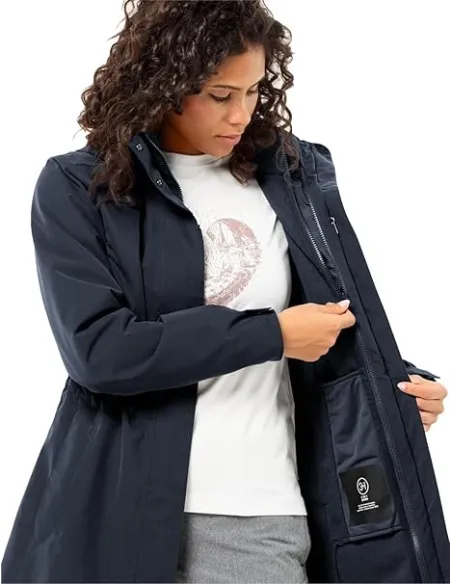 Kurtka Damska Zimowa Jack Wolfskin Ottawa Coat 3 W 1 Wodoodporna L - 4