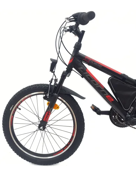 Rower Dziecięcy 20 MTB Dzwonek Odblaski Błotniki Sakwa Oświetlenie V-brake