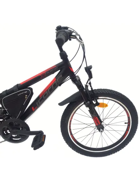 Rower Dziecięcy 20 MTB Dzwonek Odblaski Błotniki Sakwa Oświetlenie V-brake