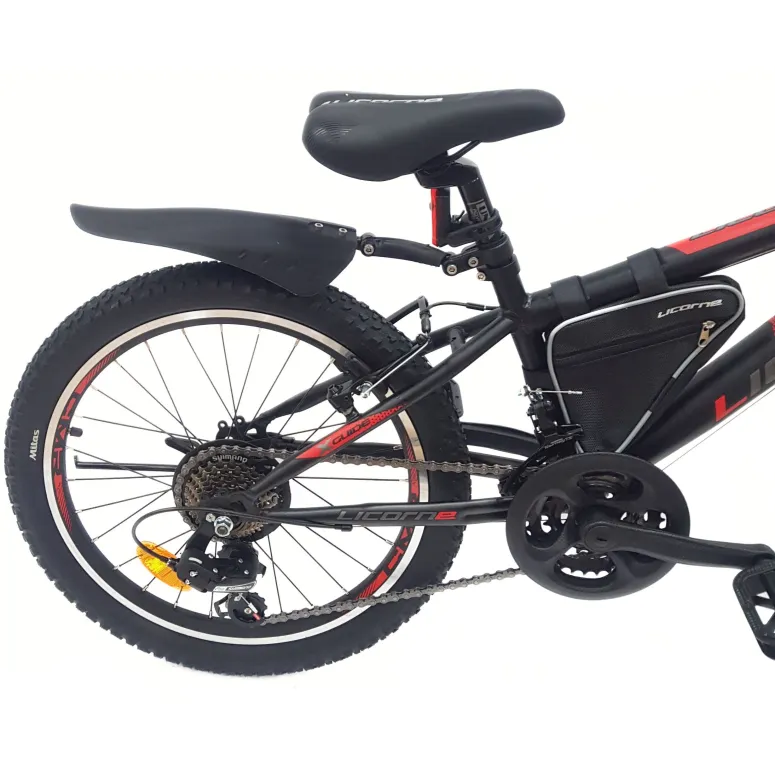 Rower Dziecięcy 20 MTB Dzwonek Odblaski Błotniki Sakwa Oświetlenie V-brake