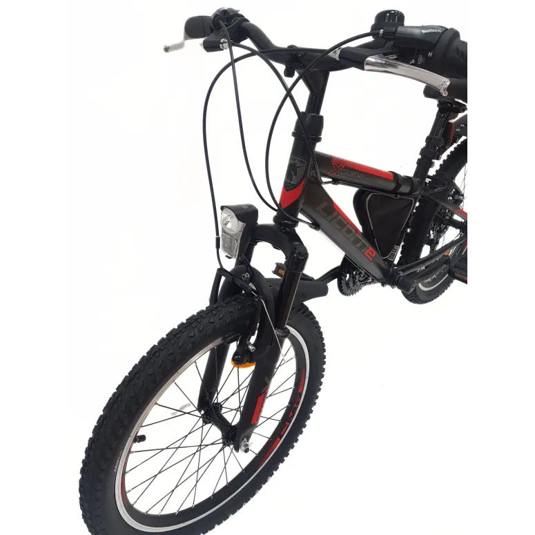 Rower Dziecięcy 20 MTB Dzwonek Odblaski Błotniki Sakwa Oświetlenie V-brake