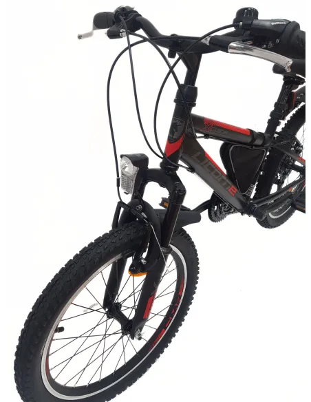 Rower Dziecięcy 20 MTB Dzwonek Odblaski Błotniki Sakwa Oświetlenie V-brake