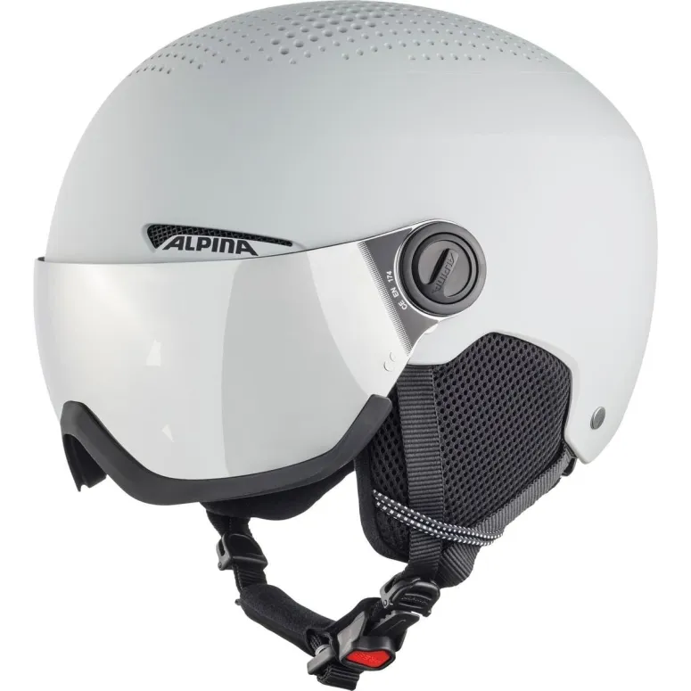 Kask Narciarski Alpina Arber Visor Q-Lite Rozmiar 54-58cm Szary Mat