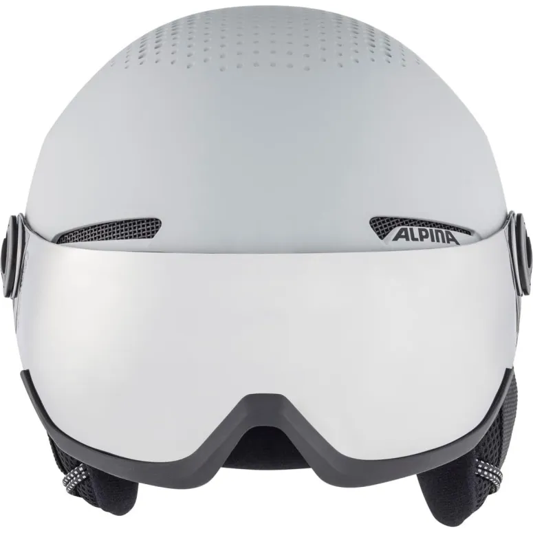 Kask Narciarski Alpina Arber Visor Q-Lite Rozmiar 54-58cm Szary Mat - 2