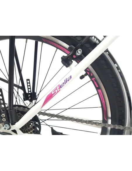 Rower Miejski Dziewczęcy 24 Dziecięcy Revo 21 bieg Stopka Bagażnik Dzwonek