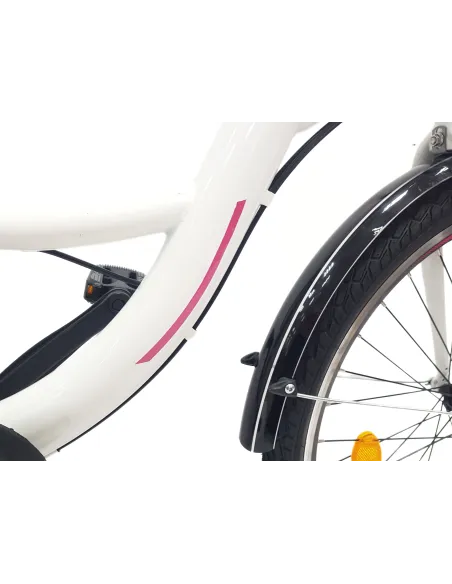 Rower Miejski Dziewczęcy 24 Dziecięcy Revo 21 bieg Stopka Bagażnik Dzwonek