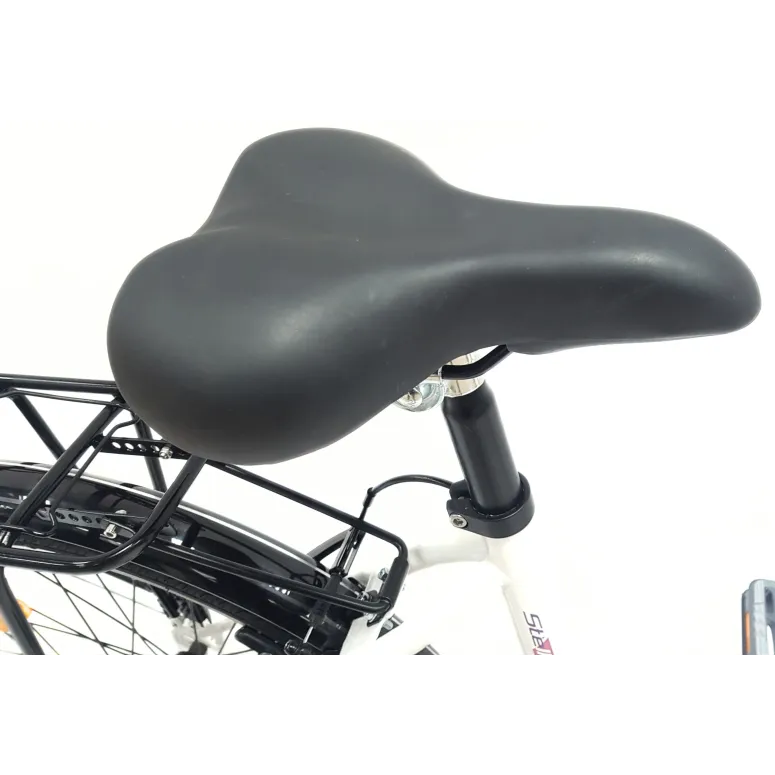 Rower Miejski Dziewczęcy 24 Dziecięcy Revo 21 bieg Stopka Bagażnik Dzwonek