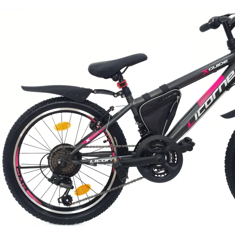 Rower Górski Dziecięcy 20 Dziewczęcy Dzwonek Sakwa Oświetlenie Odblaski