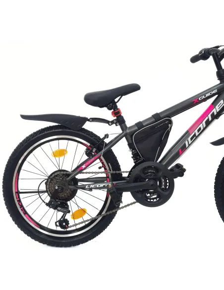 Rower Górski Dziecięcy 20 Dziewczęcy Dzwonek Sakwa Oświetlenie Odblaski