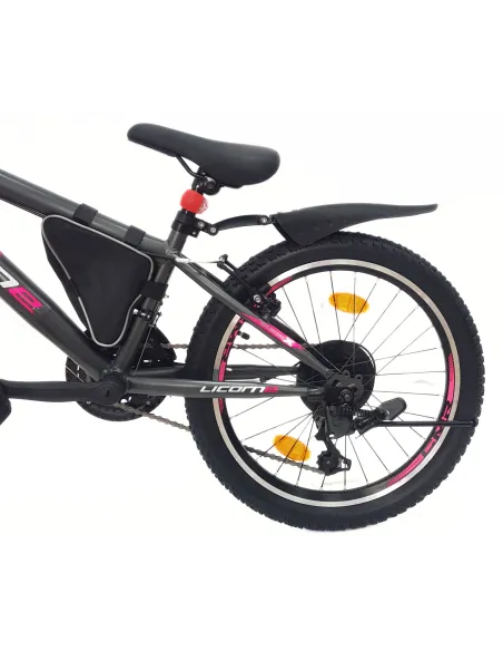 Rower Górski Dziecięcy 20 Dziewczęcy Dzwonek Sakwa Oświetlenie Odblaski