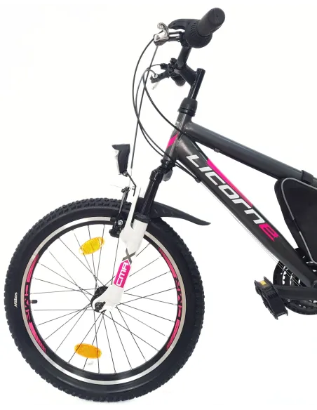 Rower Górski Dziecięcy 20 Dziewczęcy Dzwonek Sakwa Oświetlenie Odblaski