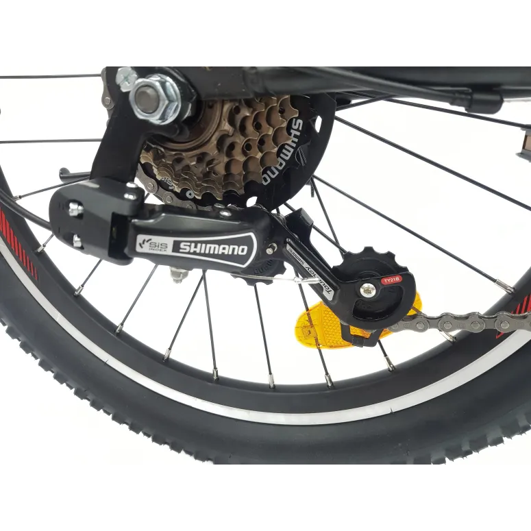 Rower Dziecięcy Górski 20 Stal Oświetlenie Sakwa Odblaski Stopka Dzwonek