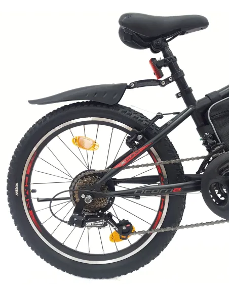 Rower Dziecięcy Górski 20 Stal Oświetlenie Sakwa Odblaski Stopka Dzwonek